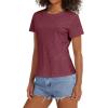 image:imageStelle Women T Shirts Crew Neck Short Sleeve Shirts Soft Summer Classic Fit TeesBurgundy