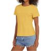 image:imageStelle Women T Shirts Crew Neck Short Sleeve Shirts Soft Summer Classic Fit TeesMustard