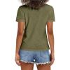 image:imageStelle Women T Shirts Crew Neck Short Sleeve Shirts Soft Summer Classic Fit TeesOlive Green