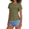 image:imageStelle Women T Shirts Crew Neck Short Sleeve Shirts Soft Summer Classic Fit TeesOlive Green