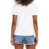 image:imageStelle Women T Shirts Crew Neck Short Sleeve Shirts Soft Summer Classic Fit TeesWhite