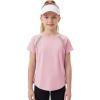 image:imageStelle Girls Athletic Shirts Short Sleeve Crewneck T Shirts Active Sports Top Soccer Gym Workout Tshirt Summer Tees for KidLight Pink