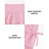 image:imageStelle Girls Athletic Skirts with Pockets Inner Shorts High Waisted Tennis Skorts Golf Running Sports SkirtBallet Pink