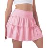 image:imageStelle Girls Athletic Skirts with Pockets Inner Shorts High Waisted Tennis Skorts Golf Running Sports SkirtBallet Pink