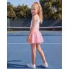 image:imageStelle Girls Athletic Skirts with Pockets Inner Shorts High Waisted Tennis Skorts Golf Running Sports SkirtBallet Pink