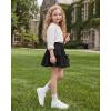 image:imageStelle Girls Athletic Skirts with Pockets Inner Shorts High Waisted Tennis Skorts Golf Running Sports SkirtBlack