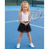 image:imageStelle Girls Athletic Skirts with Pockets Inner Shorts High Waisted Tennis Skorts Golf Running Sports SkirtBlack