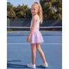 image:imageStelle Girls Athletic Skirts with Pockets Inner Shorts High Waisted Tennis Skorts Golf Running Sports SkirtLavender