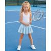 image:imageStelle Girls Athletic Skirts with Pockets Inner Shorts High Waisted Tennis Skorts Golf Running Sports SkirtLight Blue