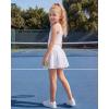 image:imageStelle Girls Athletic Skirts with Pockets Inner Shorts High Waisted Tennis Skorts Golf Running Sports SkirtWhite