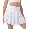 image:imageStelle Girls Athletic Skirts with Pockets Inner Shorts High Waisted Tennis Skorts Golf Running Sports SkirtWhite