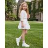 image:imageStelle Girls Athletic Skirts with Pockets Inner Shorts High Waisted Tennis Skorts Golf Running Sports SkirtWhite