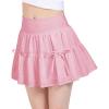 image:imageStelle Girls Athletic Skirts with Pockets Inner Shorts High Waisted Tennis Skorts Golf Running Sports SkirtBallet Pink