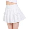 image:imageStelle Girls Athletic Skirts with Pockets Inner Shorts High Waisted Tennis Skorts Golf Running Sports SkirtWhite