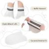 image:imageStelle Girls Socks Ruffle Socks for Girls Cotton Striped Crew Sock Girls Athletic Socks3 Black Stripes2 Black
