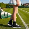 image:imageStelle Girls Socks Ruffle Socks for Girls Cotton Striped Crew Sock Girls Athletic Socks3 Black Stripes2 Black