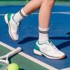 image:imageStelle Girls Socks Ruffle Socks for Girls Cotton Striped Crew Sock Girls Athletic Socks5 Black Stripes