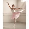 image:imageStelle Womens Ballet Skirt Chiffon Dance Wrap Skirt Mesh Sheer Pull On Elastic Waist High Low Flowy Skirts DancewearBallet Pink