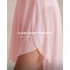 image:imageStelle Womens Ballet Skirt Chiffon Dance Wrap Skirt Mesh Sheer Pull On Elastic Waist High Low Flowy Skirts DancewearBallet Pink