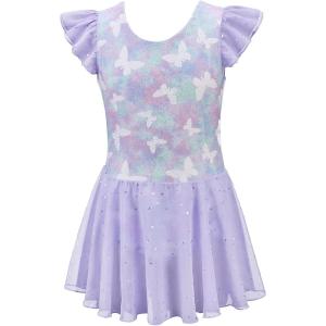 image:imageStelle Ballet Leotards for Girls Toddler Dance Leotard Shiny Flutter Sleeve Ballet Dresses Gymnastic Ballerina OutfitMagic Flutter
