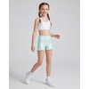 image:imageStelle Girls Gymnastics Shorts Athletic Dance Sparkle Ruffle Short High Waisted Metallic Biker Short for Kids 615 YearsLight Blue