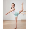 image:imageStelle Girls Gymnastics Shorts Athletic Dance Sparkle Ruffle Short High Waisted Metallic Biker Short for Kids 615 YearsLight Blue