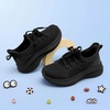image:imageStelle Girls Sneakers Kids Tennis Running Walking Shoes SlipOn Athletic Non Slip Lightweight Breathable Sport Shoes for LittleBig KidBlack