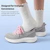 image:imageStelle Girls Sneakers Kids Tennis Running Walking Shoes SlipOn Athletic Non Slip Lightweight Breathable Sport Shoes for LittleBig KidLight Grey