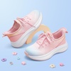 image:imageStelle Girls Sneakers Kids Tennis Running Walking Shoes SlipOn Athletic Non Slip Lightweight Breathable Sport Shoes for LittleBig KidRainbow Blue