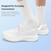 image:imageStelle Girls Sneakers Kids Tennis Running Walking Shoes SlipOn Athletic Non Slip Lightweight Breathable Sport Shoes for LittleBig KidWhite
