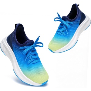 image:imageStelle Girls Sneakers Kids Tennis Running Walking Shoes SlipOn Athletic Non Slip Lightweight Breathable Sport Shoes for LittleBig KidLume Lagoon