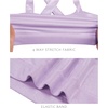 image:imageStelle Girls Shiny Metallic Crop Tank Tops Sparkly Scoop Neck Dance Tops Sleeveless Cross Back Dancewear for Gymnastics PartyLavender