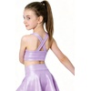 image:imageStelle Girls Shiny Metallic Crop Tank Tops Sparkly Scoop Neck Dance Tops Sleeveless Cross Back Dancewear for Gymnastics PartyLavender