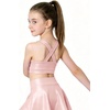 image:imageStelle Girls Shiny Metallic Crop Tank Tops Sparkly Scoop Neck Dance Tops Sleeveless Cross Back Dancewear for Gymnastics PartyPink