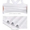 image:imageStelle Girls Shiny Metallic Crop Tank Tops Sparkly Scoop Neck Dance Tops Sleeveless Cross Back Dancewear for Gymnastics PartyWhite