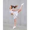 image:imageStelle Girls Shiny Metallic Crop Tank Tops Sparkly Scoop Neck Dance Tops Sleeveless Cross Back Dancewear for Gymnastics PartyWhite