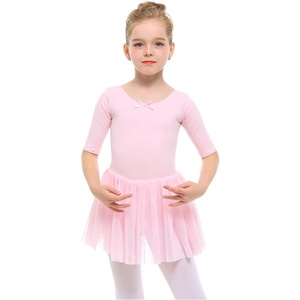 image:imageStelle Puff Sleeve Ballet Leotards for Girls with Sparkly Tutu Skirted Toddler Dance Dress Outfit03short Sleeveballet Pink