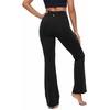 image:imageStelle 31 Inseam Yoga Pants with Pockets for Women High Waisted Flare Leggings Pilates Daily Yoga PantsBlack