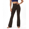 image:imageStelle 31 Inseam Yoga Pants with Pockets for Women High Waisted Flare Leggings Pilates Daily Yoga PantsDark Oak