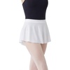 image:imageStelle Ballet Skirt Women Pull On HighLow Dance Wrap Skirts Adult Elastic Mini Skirt Ballerina OutfitWhite