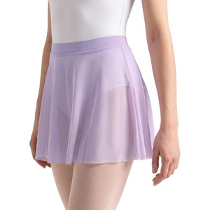image:imageStelle Women Ballet Skirt Chiffon Wrap Skirt Pull On Adult Dance Skirt Elastic Mesh Sheer Ballerina Outfit DancewearLavender