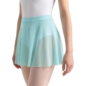 image:imageStelle Women Ballet Skirt Chiffon Wrap Skirt Pull On Adult Dance Skirt Elastic Mesh Sheer Ballerina Outfit DancewearLight Blue
