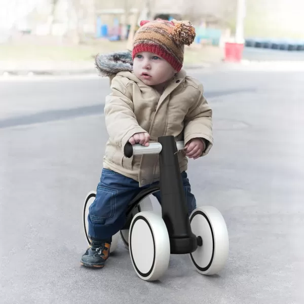 SEREED Baby Balance Bike for 1 Year Old Boys Girls 12-24 Month Toddler Balance Bike, 4 Wheels Toddler First Bike, First Birthday Gifts