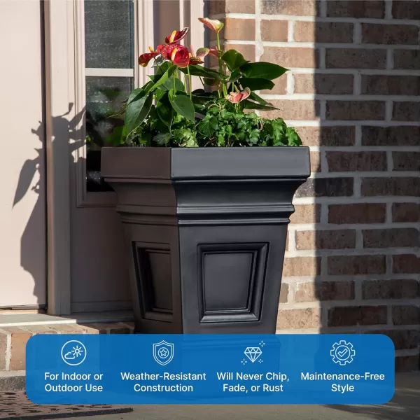 Step2 Atherton Extra Large Mailbox and Post Kit, Easy to Install, Large Mailboxes for Outside, Heavy-Duty, Weather Resistant, Onyx Black