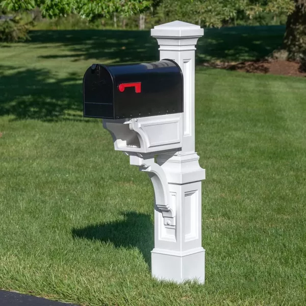 Step2 Atherton Extra Large Mailbox and Post Kit, Easy to Install, Large Mailboxes for Outside, Heavy-Duty, Weather Resistant, Onyx Black