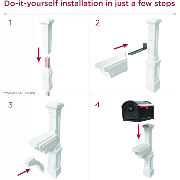 Step2 Atherton Extra Large Mailbox and Post Kit, Easy to Install, Large Mailboxes for Outside, Heavy-Duty, Weather Resistant, Onyx Black