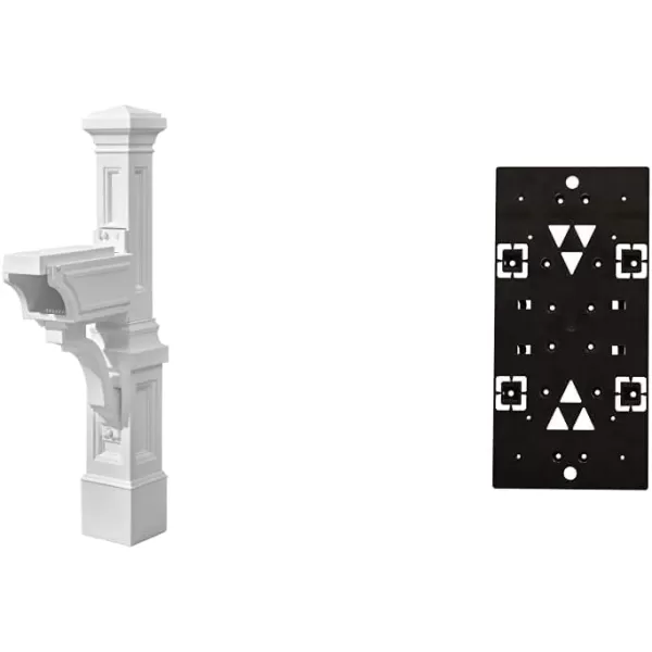 Step2 Atherton Extra Large Mailbox and Post Kit, Easy to Install, Large Mailboxes for Outside, Heavy-Duty, Weather Resistant, Onyx Black
