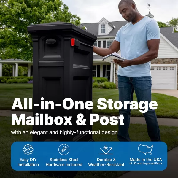Step2 Atherton Reserve Storage Mailbox - Classic White