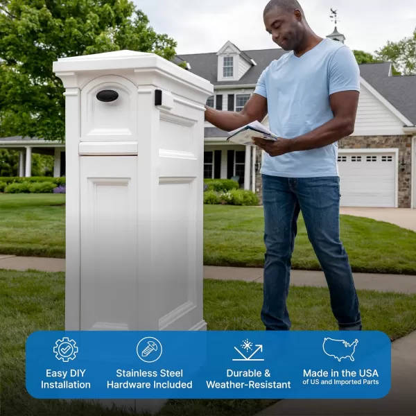 Step2 Atherton Reserve Storage Mailbox - Classic White