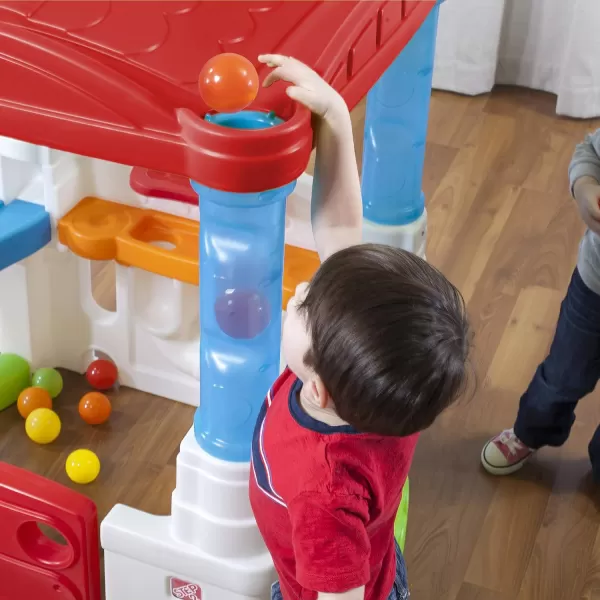 Step2 Crazy Maze Ball Pit Playhouse for Kids, Indoor/Outdoor Playset, Toddlers 1.5+ Years Old, 20 Interactive Colorful Balls, Easy Assembly